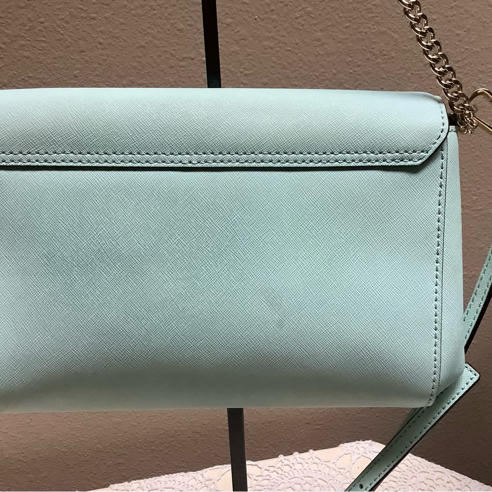 KATE SPADE Small Madison Adjustable Crossbody / Satchel Bag Tiffany Blue - Picture 6 of 15